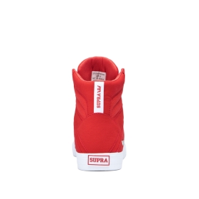 Supra ALUMINUM Høye Sneakers Dame Rød/Hvite | NO-73863